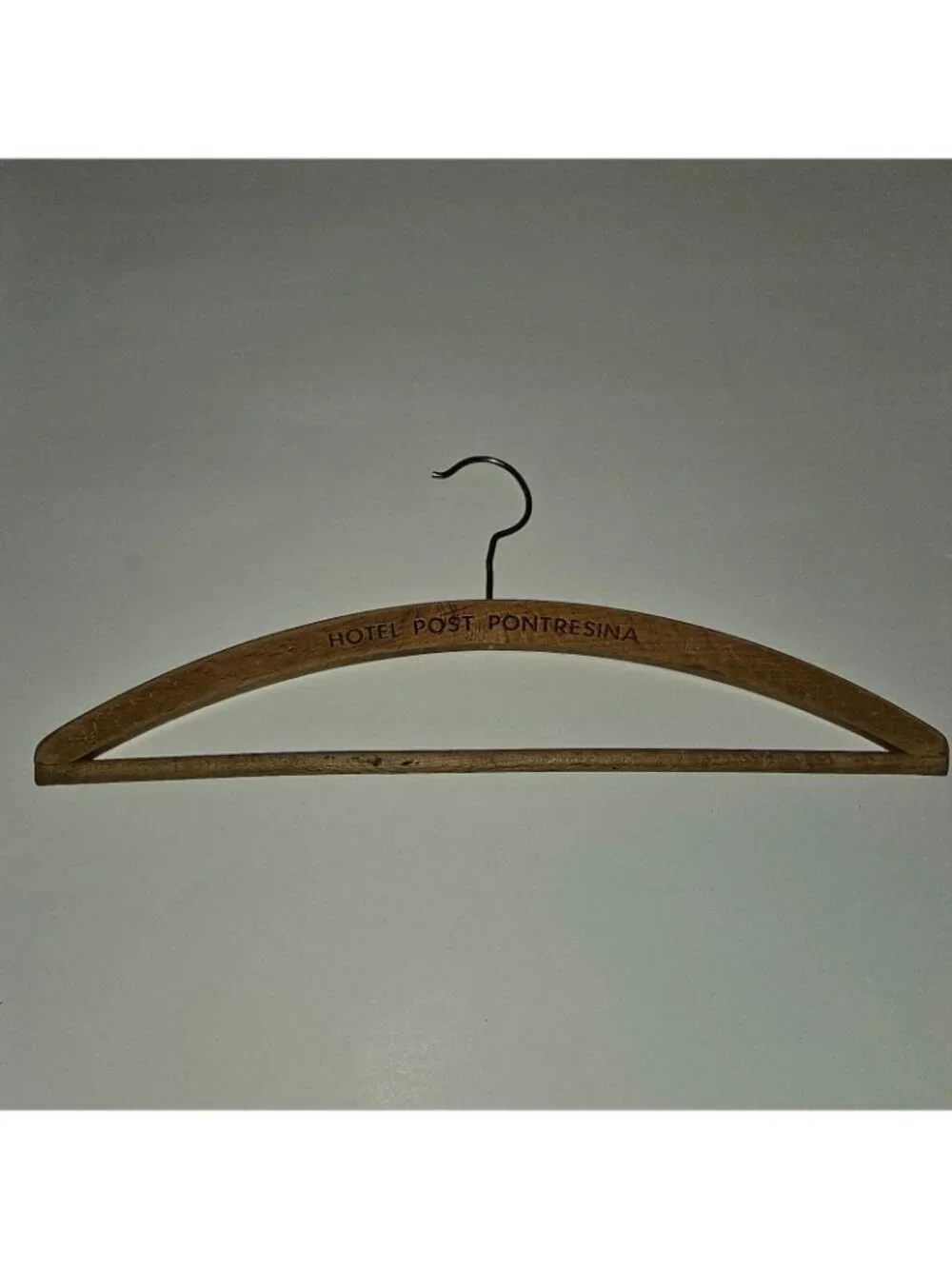 Hotel Post Pontresina Wooden Hanger Switzerland Souvenir 15.5